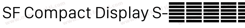 SF Compact Display S字体转换